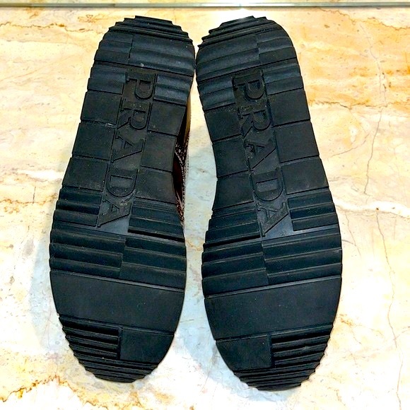 Prada Men’s Leather Wingtip Platform Brogue Sneaker. Excellent Condition. - Picture 7 of 7